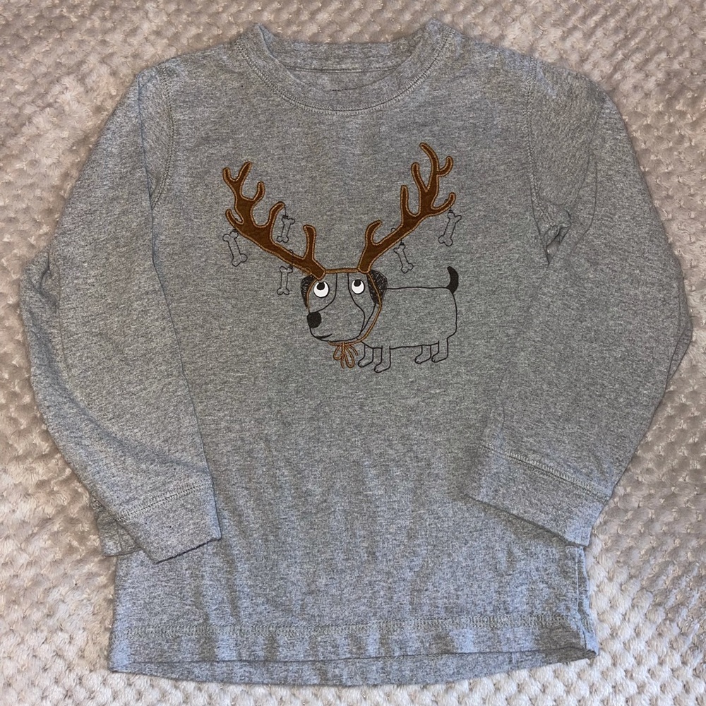 Boys 4T Gymboree Dog Reindeer Christmas Holiday